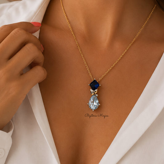 Colar Pingente Azul
