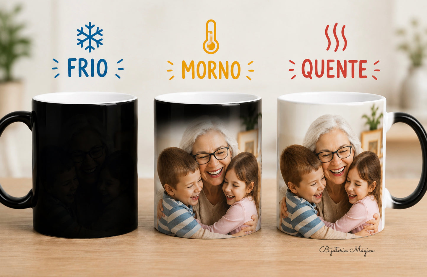 Caneca Mágica Personalizada com Fotografia