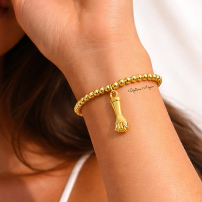 Pulseira Figuinha em Aço Elástica