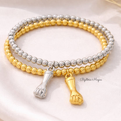 Pulseira Figuinha em Aço Elástica