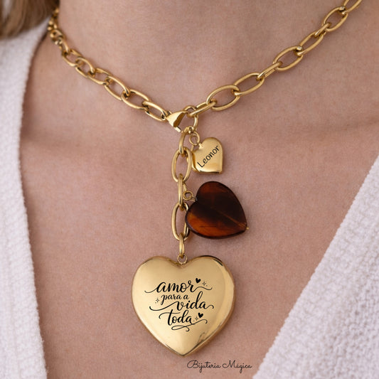 Colar Amor para a Vida Toda Personalizado