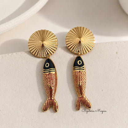 Brincos Peixe Dourado