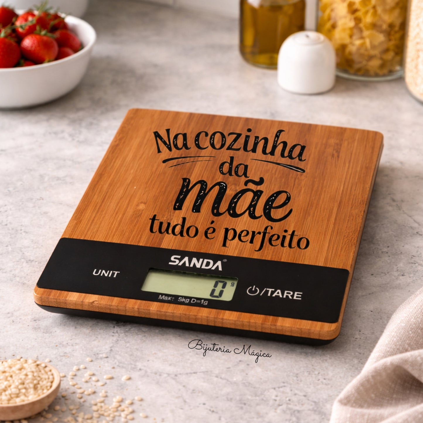 Balança de Cozinha Personalizada “Na Cozinha da Mãe”