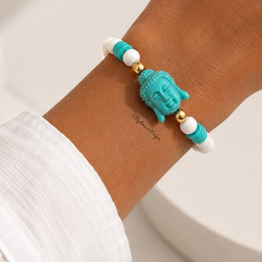 Pulseira Buda Turquesa
