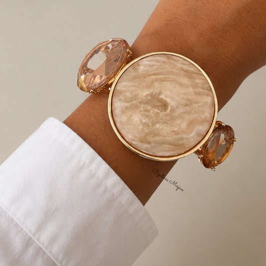 Pulseira Rígida Aurora Rosé