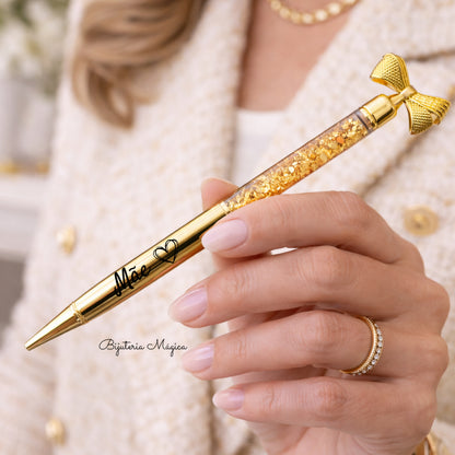 Caneta Personalizada para Mãe – 3 Cores Elegantes