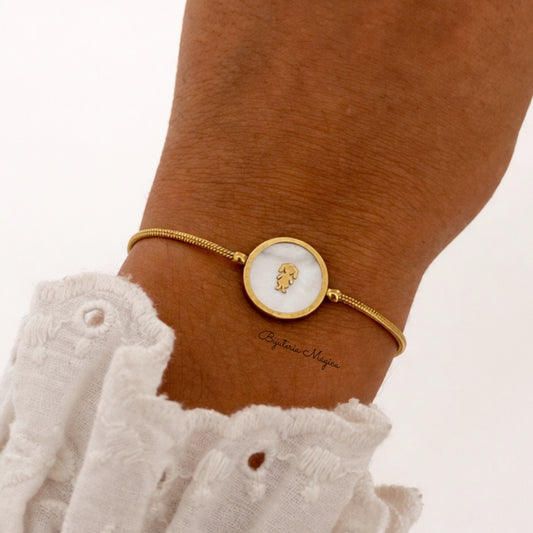 Pulseira Ajustável Menina Madrepérola