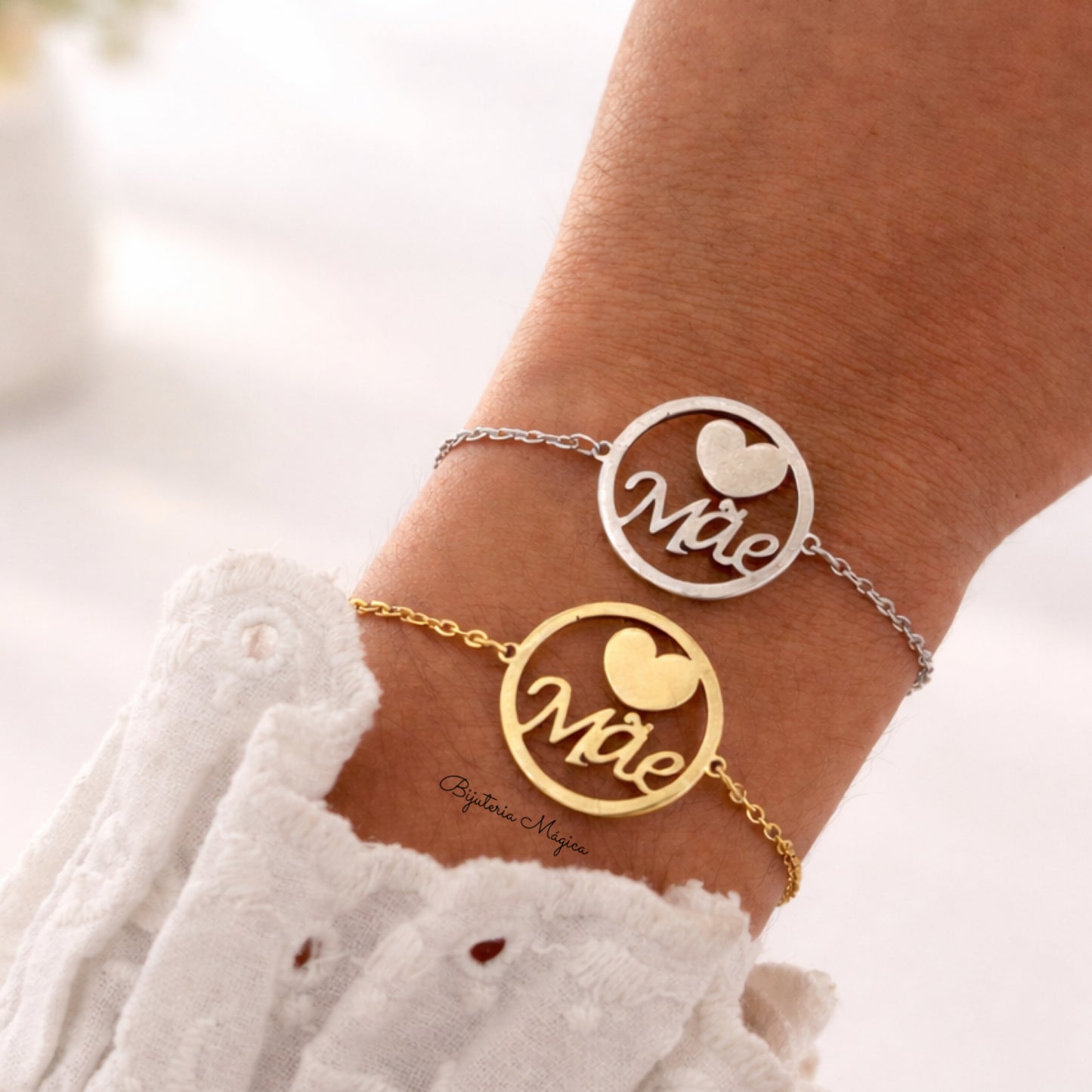 Pulseira Mãe com Coração