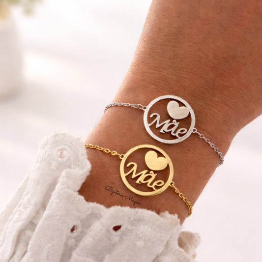 Pulseira Mãe com Coração