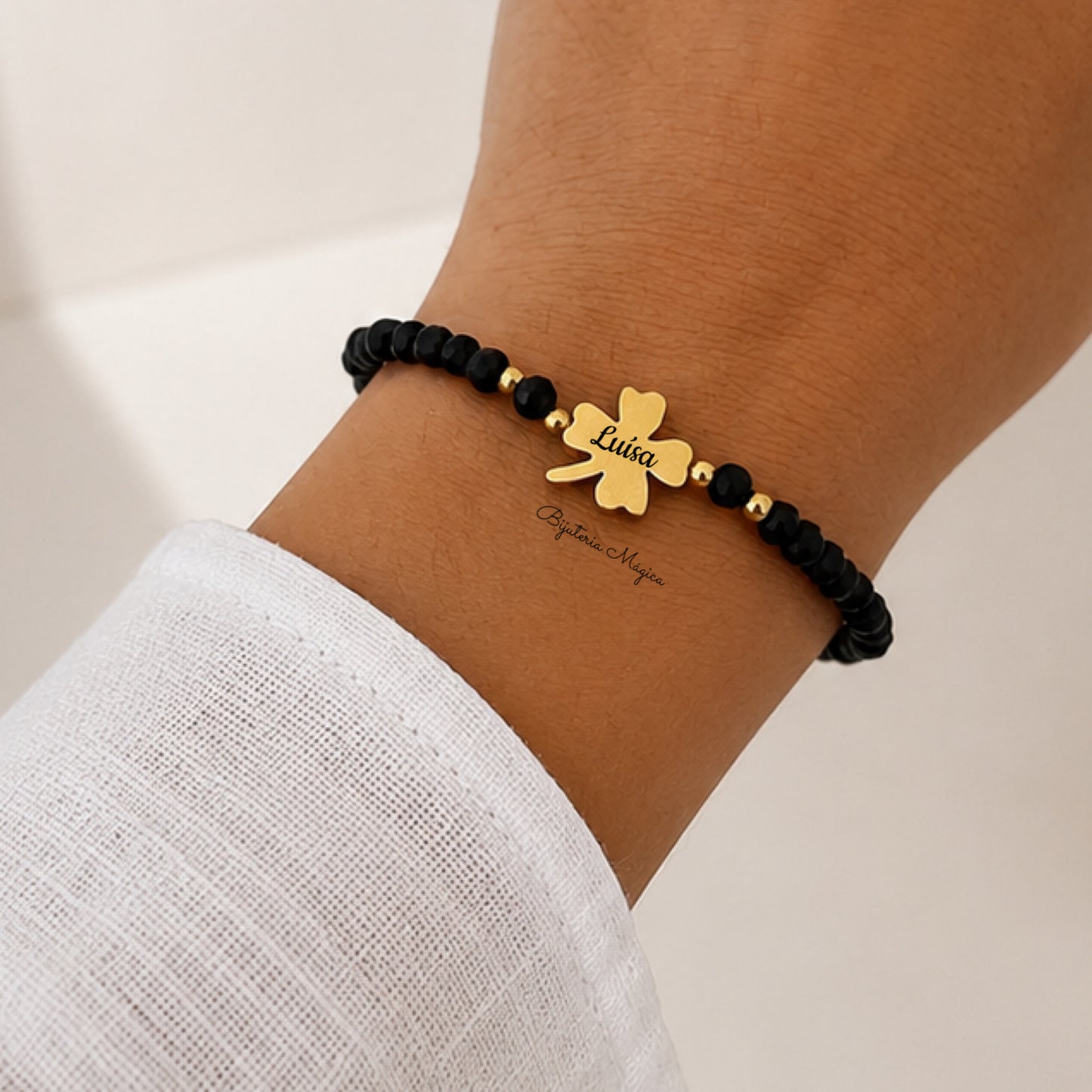 Pulseira Trevo Personalizado
