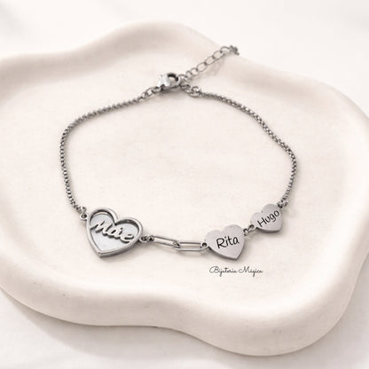 Pulseira Mãe em Madrepérola Personalizável