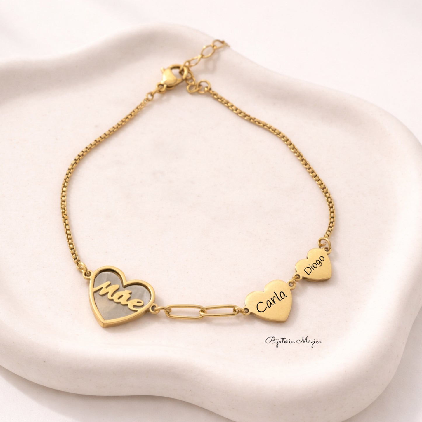 Pulseira Mãe em Madrepérola Personalizável