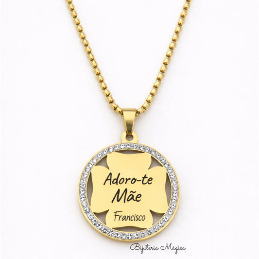 Colar Trevo Personalizado