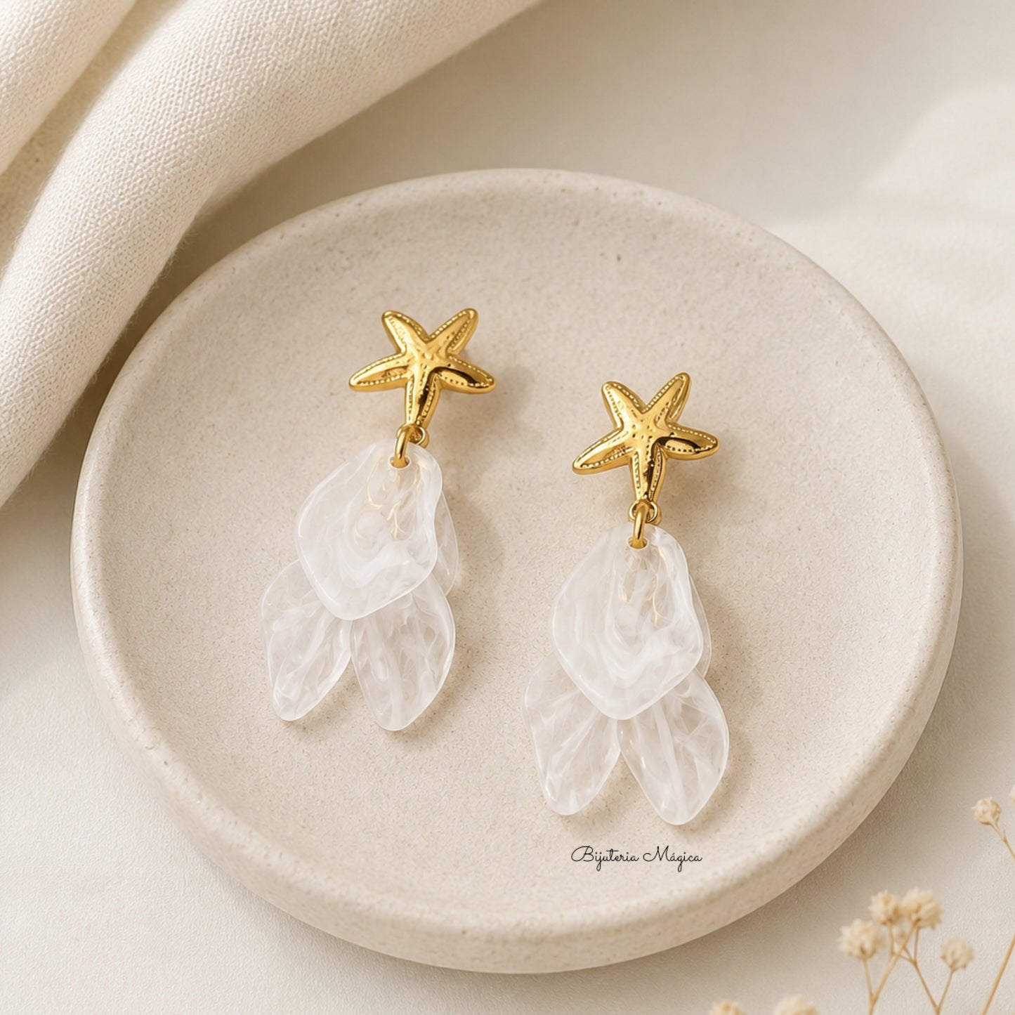 Brincos Estrela de Madrepérola