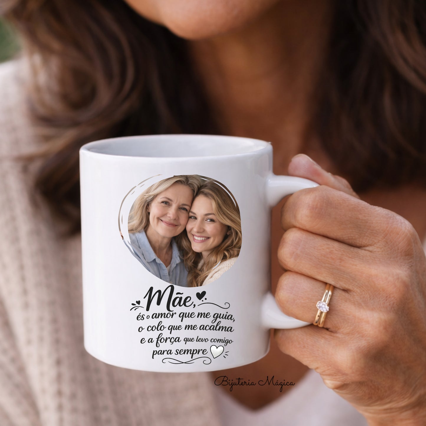 Caneca Personalizada Mãe com Fotografia