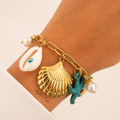 Pulseira Concha Mar Dourado