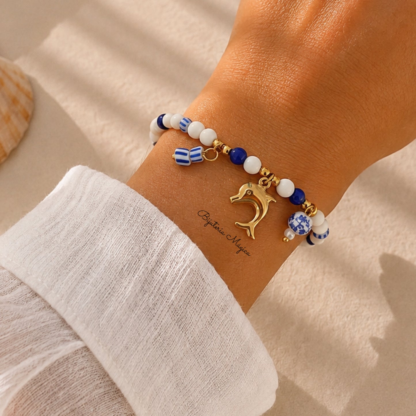 Pulseira Golfinho Azul