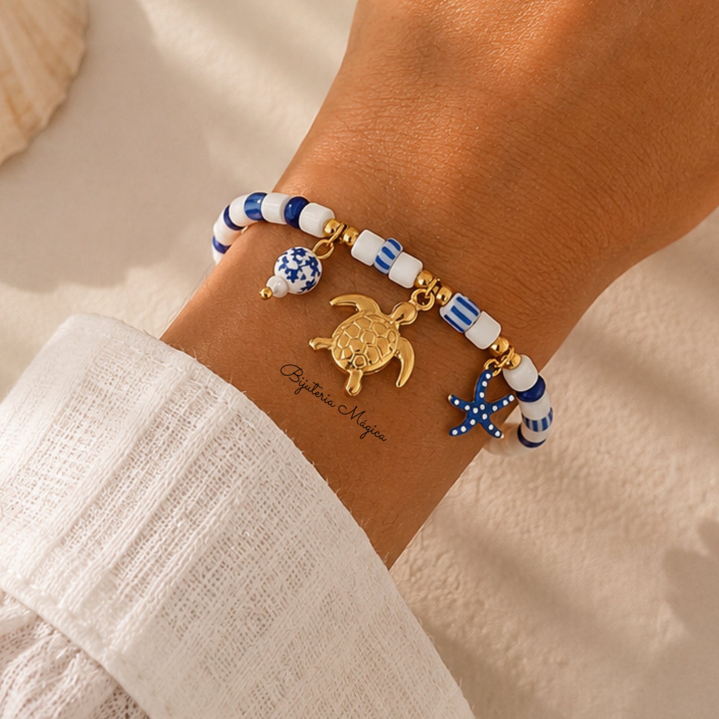 Pulseira Tartaruga Azul