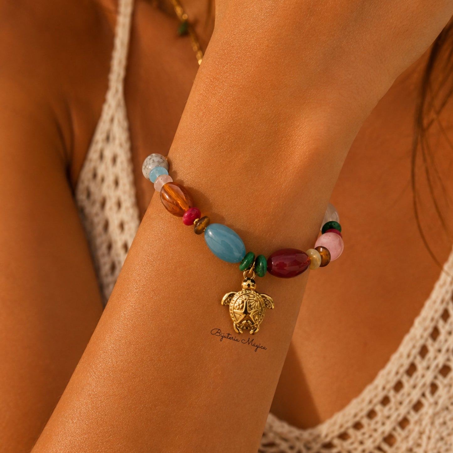 Pulseira Tartaruga Coral