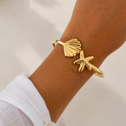Pulseira Rígida Maré Dourada