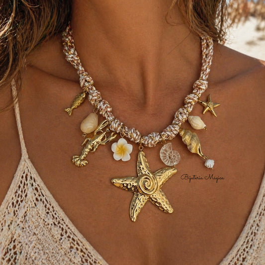 Colar Estrela do Mar Premium em Aço Inoxidável