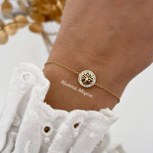 Pulseira Árvore da Vida Brilho Elegante