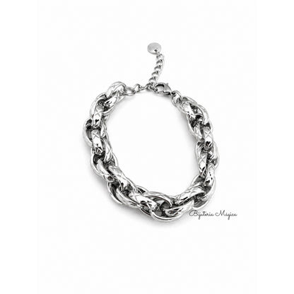 Pulseira Elo Elegante em Aço Inoxidável