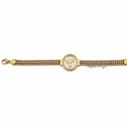 Pulseira Espírito Santo Dourada