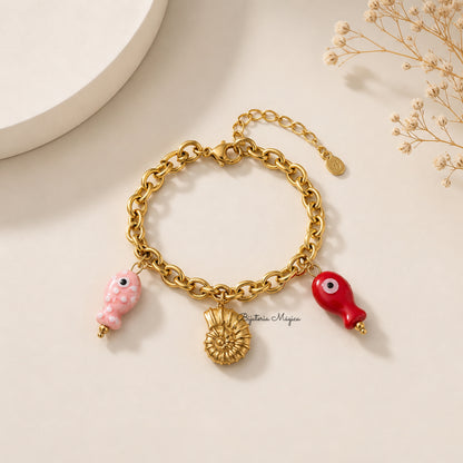 Pulseira Charms Mar & Proteção