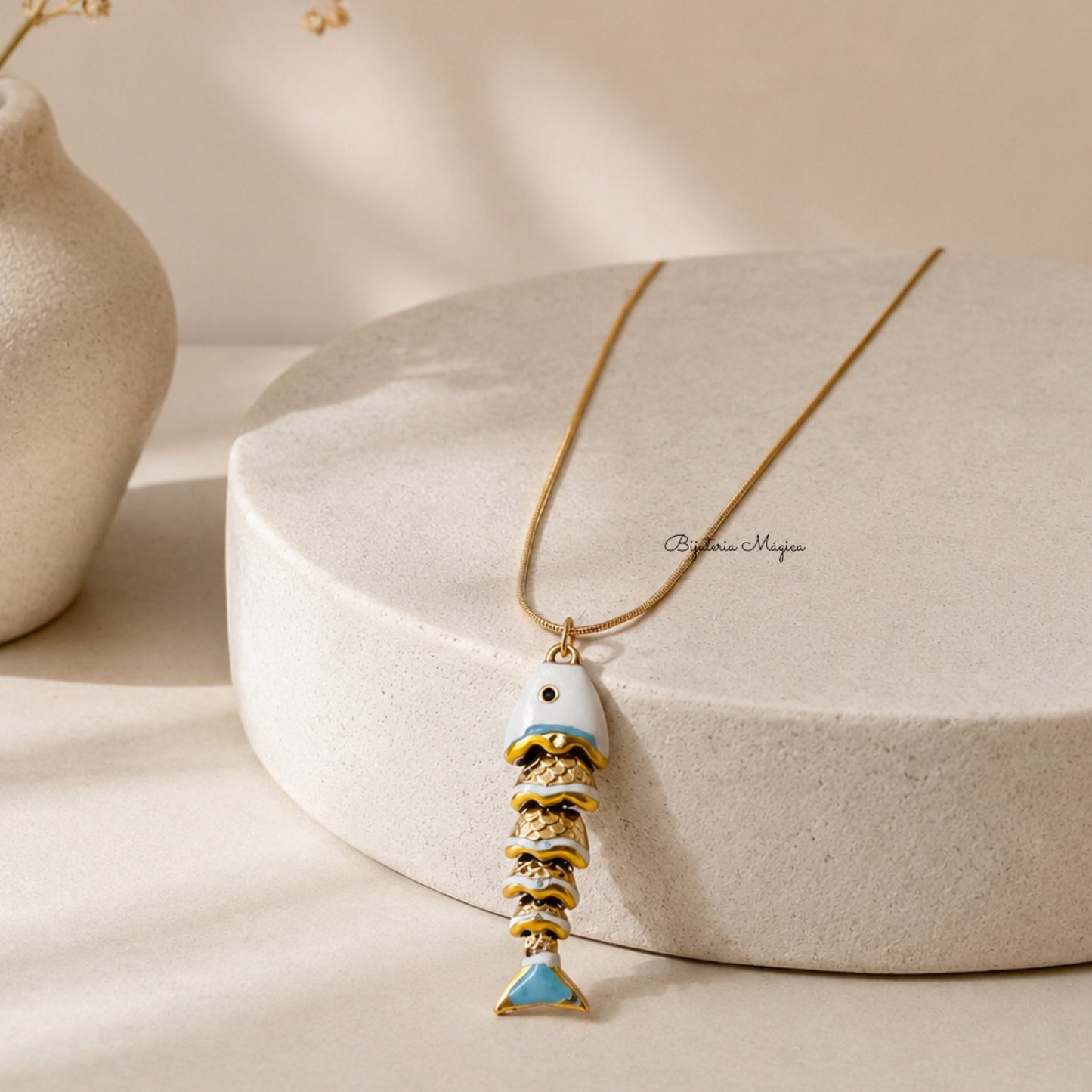 Colar Peixe Summer Dourado