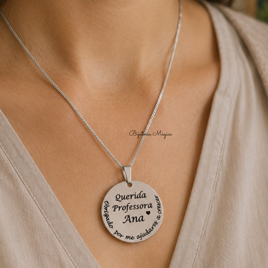 Colar Personalizado “Querida Professora”