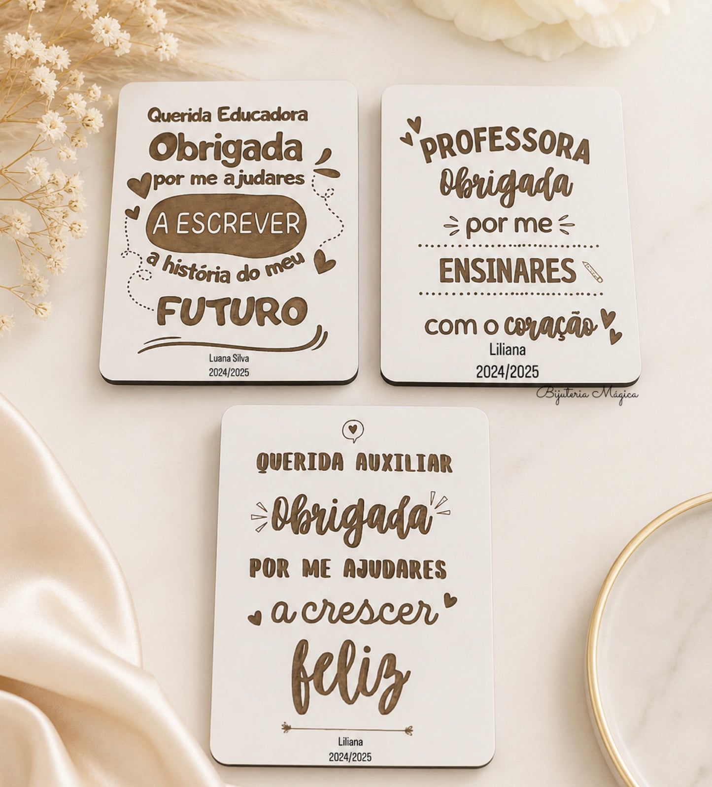 Íman Personalizado para Educadora, Professora ou Auxiliar