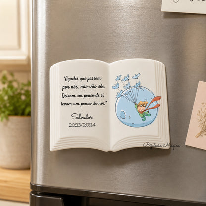 Íman Livro Personalizado Pequeno Príncipe