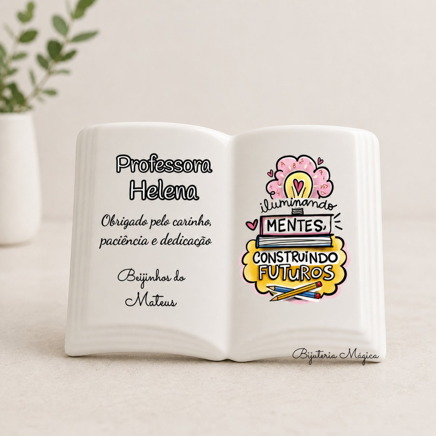 Íman Azulejo Livro Professora Especial