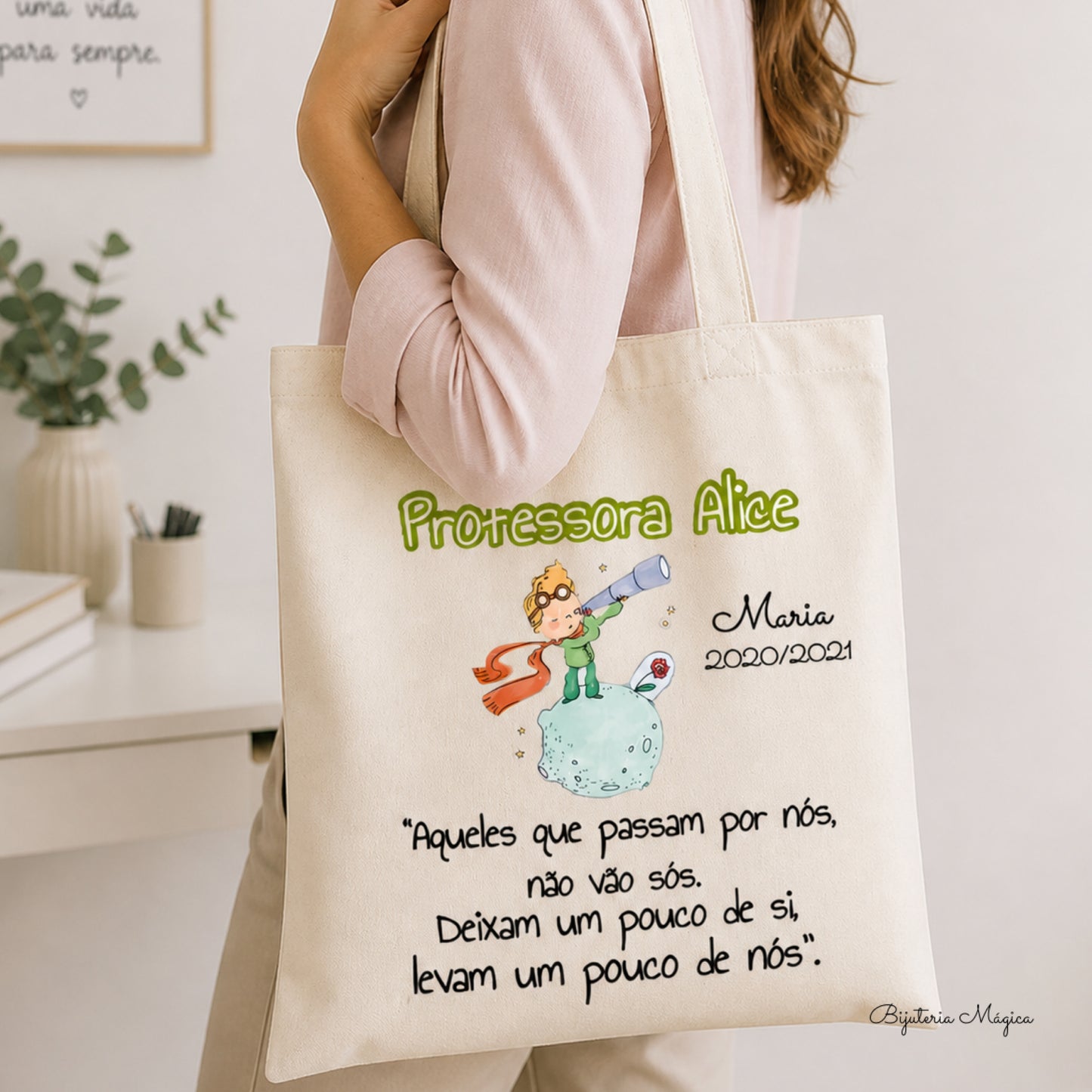 Saco Personalizado Pequeno Príncipe Professora