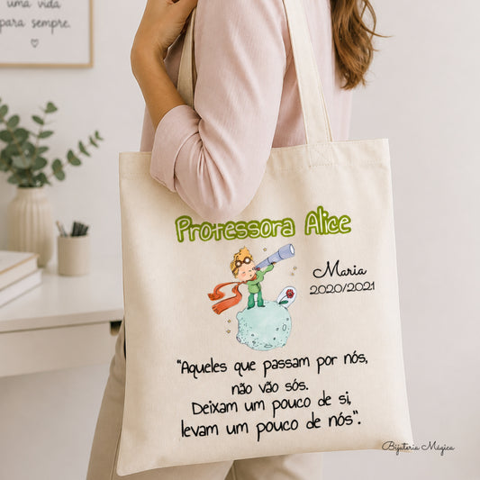 Saco Personalizado Pequeno Príncipe Professora