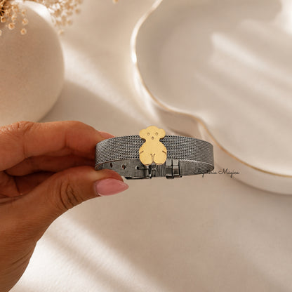 Pulseira Ursinho em Aço