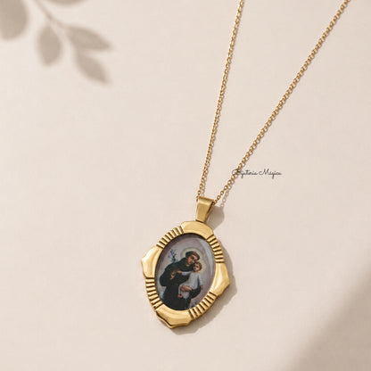 Colar Santo António Dourado