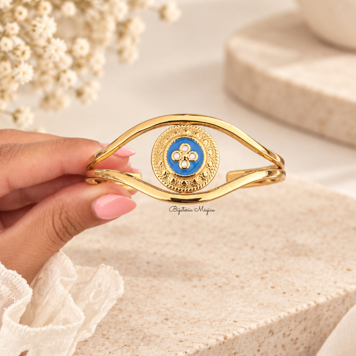 Pulseira Caramujo Azul