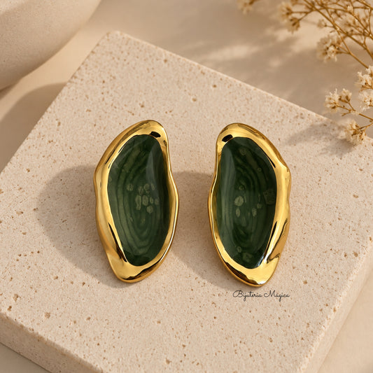 Brincos Verde Esmeralda