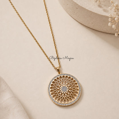 Colar Mandala Dourada