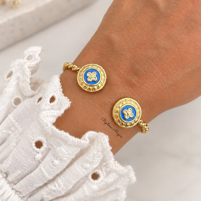 Pulseira Rígida Encanto Azul