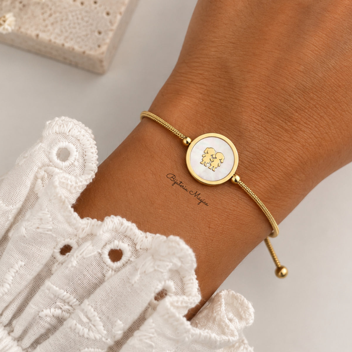 Pulseira Madrepérola Duas Meninas