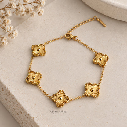 Pulseira Trevos Dourados