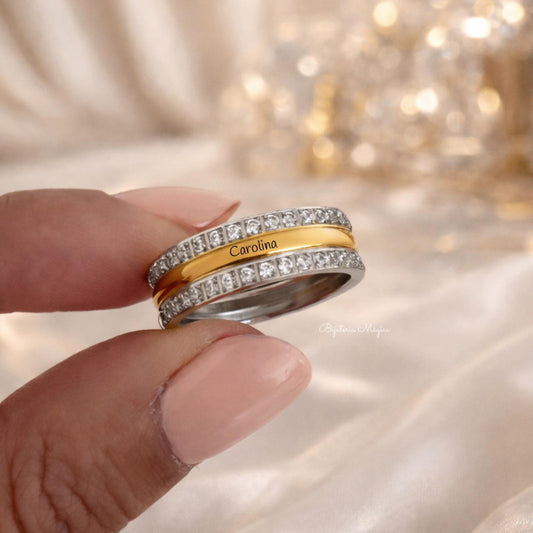 Anel Personalizável Brilho Elegance