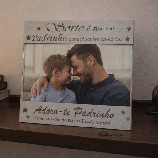 Moldura Personalizada para Padrinho com Fotografia