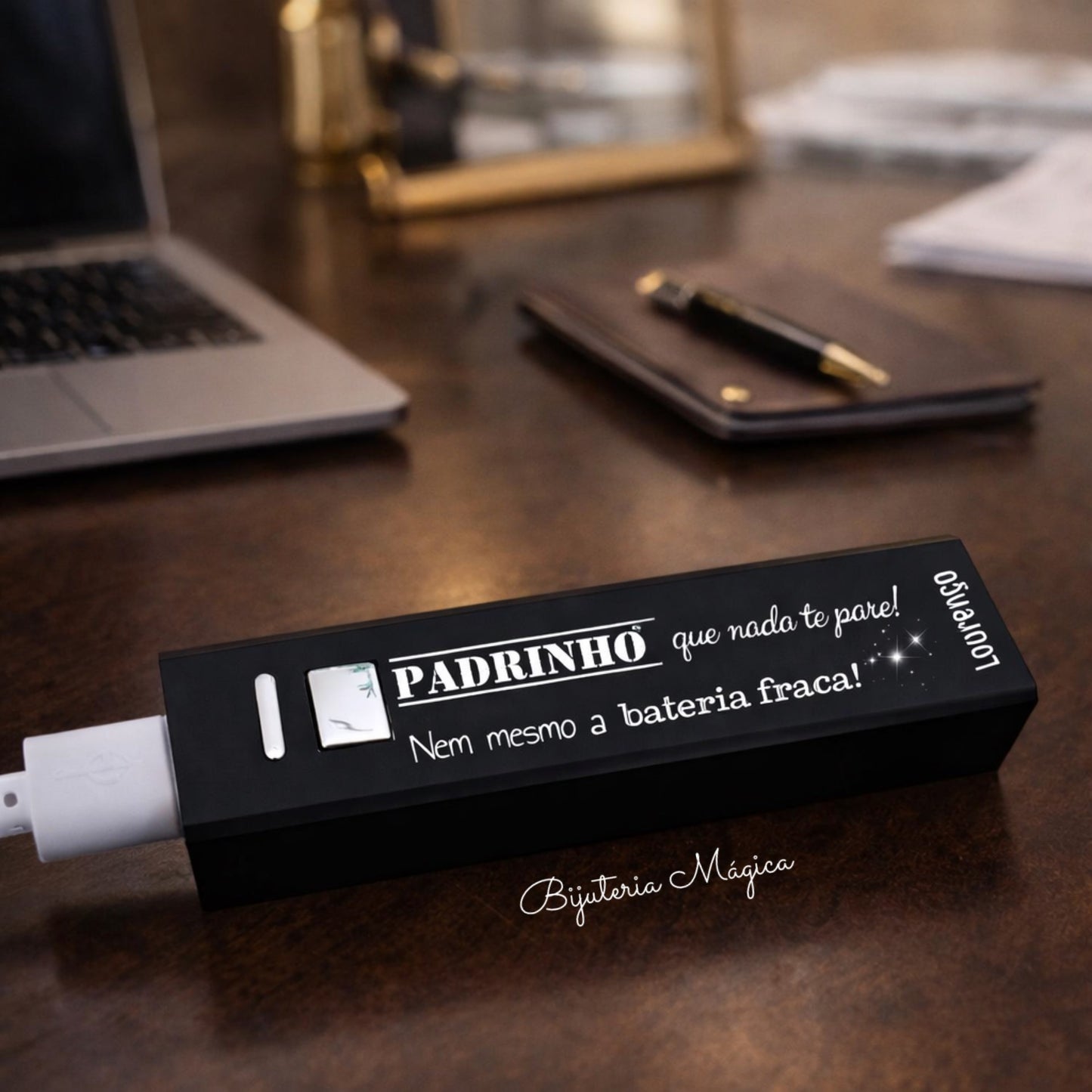 Powerbank Personalizada para Padrinho