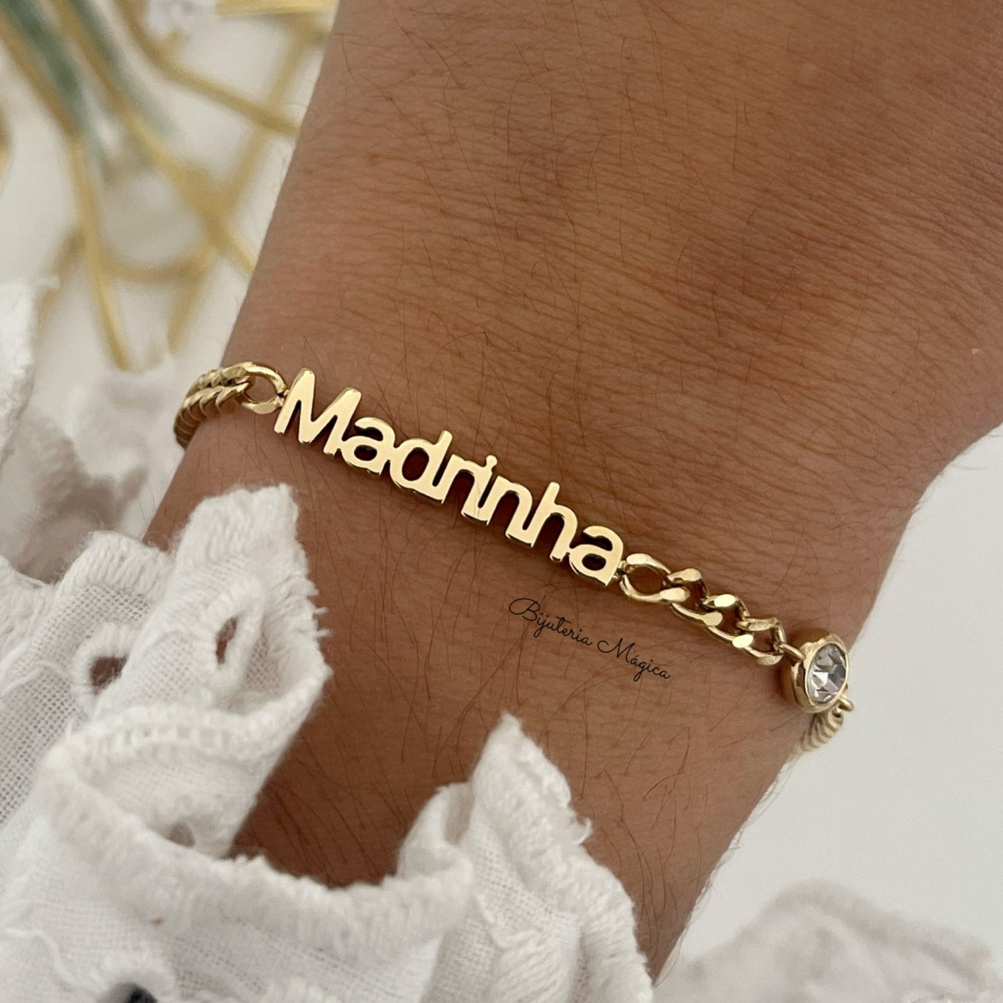 Pulseira Madrinha em Aço 