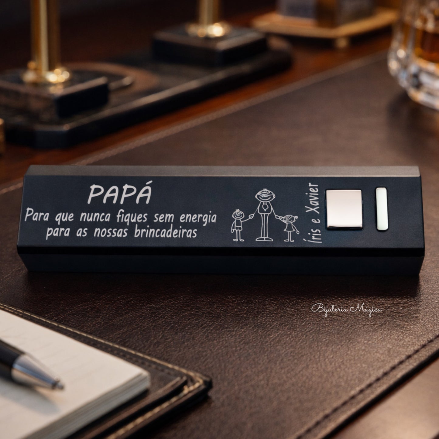 PowerBank Personalizada Essência Preta