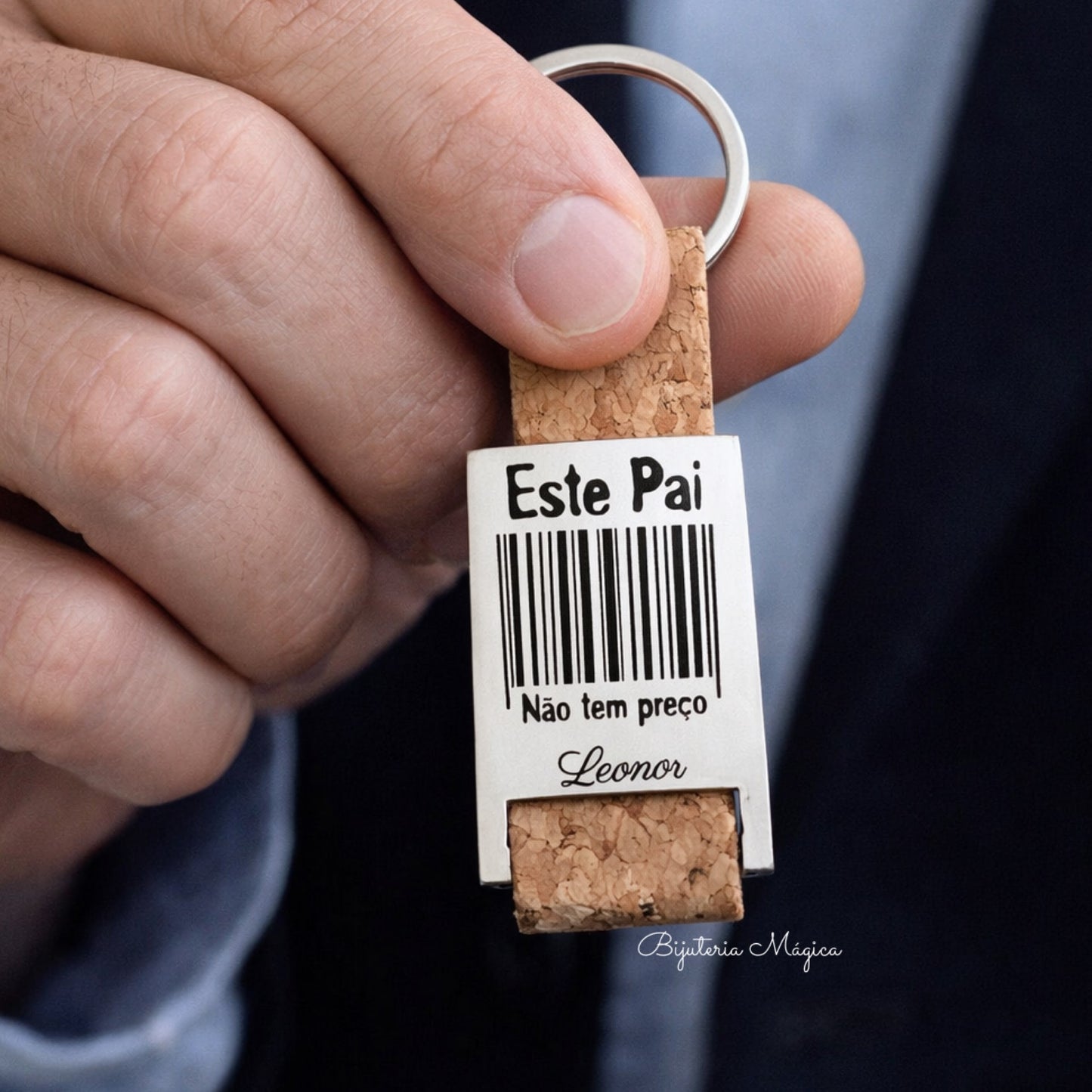 Porta-Chaves Natural Personalizado